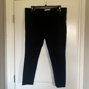 Black knit pants 2x fitted